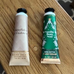 Bath & Body Works Hand Cream Snowflake & Cashmere and Vanilla Bean Noel New